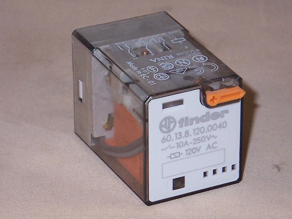 Finder 60.13.8.120.0040 General Purpose Relay 10amp 120vac