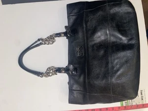 COACH Madison Black Leather Shoulder Bag 14111 With Silver Chains - Picture 1 of 16