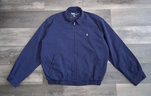 Vintage Polo Ralph Lauren Harrington Lightweight Jacket Lined Navy Mens Size XL - Picture 1 of 9