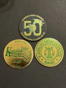 Juego de escuela secundaria vintage Pog/Milk Cap Hawaii Kaimuki (P43) - Imagen 1 de 1