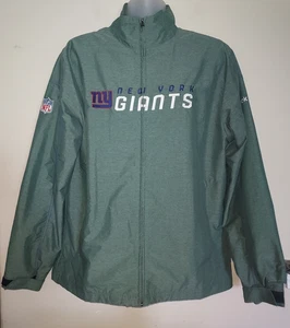 New York Giants Mens Jacket Medium Woven  Long Sleeve Zip On Field Reebok NFL - Picture 1 of 9