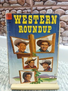 Vintage 1953 Dell Comic Book WESTERN ROUNDUP #4, Golden Age Picture Cover - Picture 1 of 9