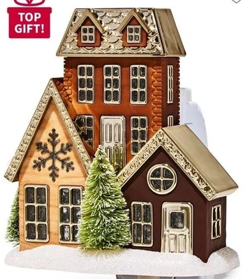 Baño y Cuerpo Holiday Village Proyector Flores de Pared Fragancia Enchufe Navidad Nuevo con Etiquetas - Imagen 1 de 4