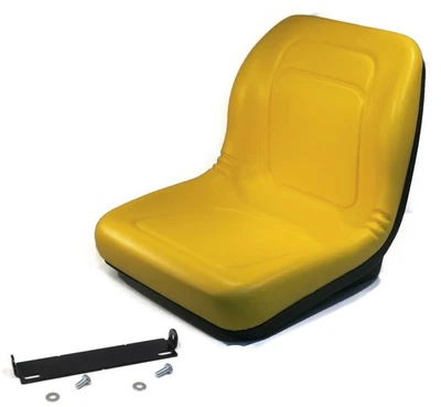 THE ROP SHOP Yellow High Back Seat w/ Bracket for John Deere Mower 265, 285, 320, 325, 335