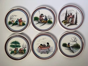 Sottobicchieri Estrela De Conimbriga dipinti a mano Portogallo - Foto 1 di 2