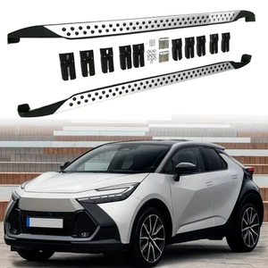 Running Boards Side Steps Nerf Pedals Bar Fits For Toyota C-HR 2023 2024-2025 26 - Picture 1 of 6