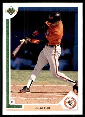 1991 Upper Deck Final Edition Juan Bell Baltimore Orioles #59F - Image 1 of 2