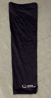 Copper Compression Arm Sleeve, Black Size Large New - Image 1 of 4