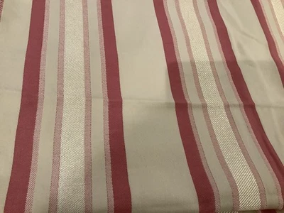 Laura Ashley Forbury Stripe Cerise Curtain Fabric x 3 Metres  - Image 1 of 2