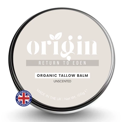Unscented Tallow Balm 100g | Organic Grass-Fed British Beef Tallow | Handcrafted - Image 1 of 4