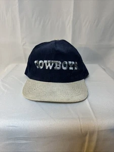 Vintage 90s Apex Dallas Cowboys Adjustable Hat NFL Blue Gray SnapBack - Bild 1 von 6