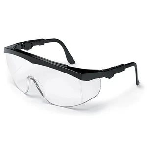 Crews TK110 Tomahawk Safety Glasses Black Frame w/Clear Lens (12 Pair) - Picture 1 of 1