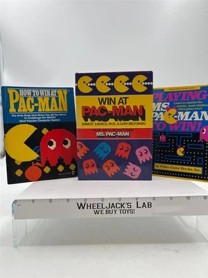 LOTE de 3 victorias PAC-MAN y jugar MS. PAC-MAN para ganar 1982 Zavisca Beltowski de colección Foto 1 de 4