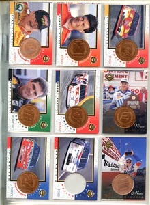 1998 PINNACLE 18 CARD & COIN ~ NASCAR With Official Save Mart Folder Sears Point - Picture 1 of 4