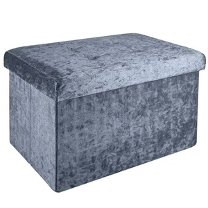 Faltbare Sitzbank 49x30x30 cm Sitzhocker Sitzwürfel Stauraum Aufbewahrungsbox - Bild 1 von 25