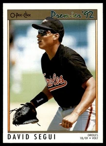 1992 O-Pee-Chee Premier David Segui Baltimore Orioles #153 - Picture 1 of 2