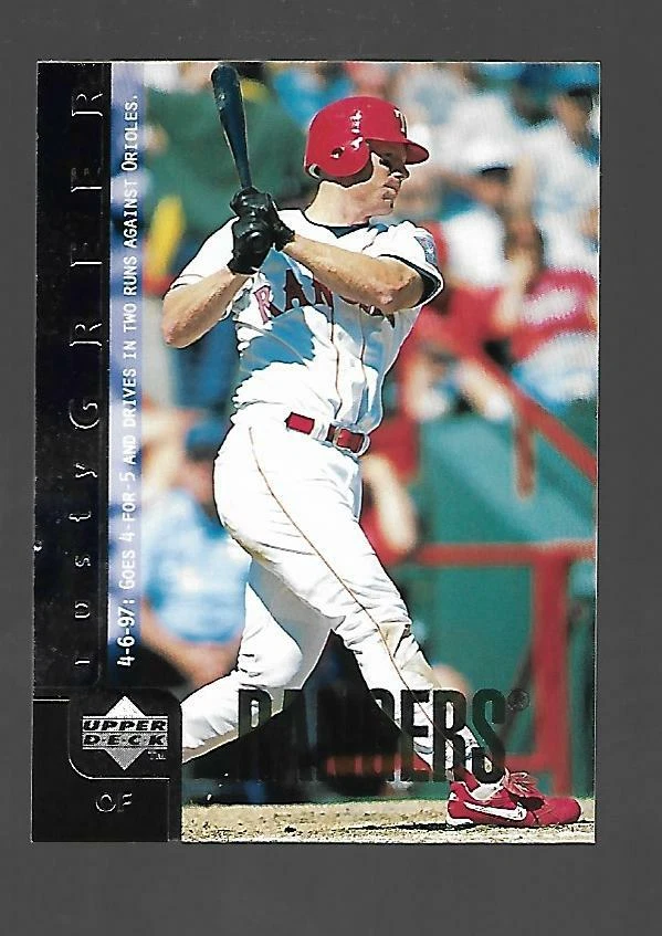 Rusty Greer 1998 UD Series 1 #235 Texas Rangers - Image 1 of 2