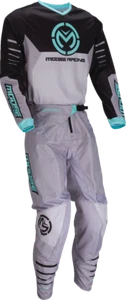 Moose Racing 2025 Qualifier Offroad Jersey Pant Combo Gray/Teal - Picture 1 of 4