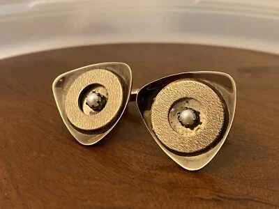 Gemelos ajustables vintage tono bronce dorado Foto 1 de 2