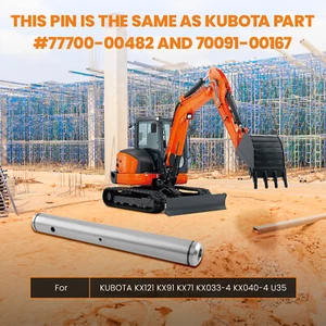Greaseable Main Thumb Pin for KUBOTA KX121 KX91 KX71 KX033-4 KX040-4 U35 - Picture 1 of 14