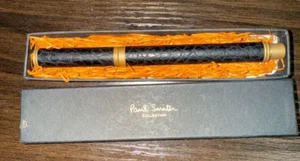 [Exc+5] Paul Smith Novelty Leather Wrapping Rollerball Pen wz/Box Vintage Rare - Picture 1 of 3