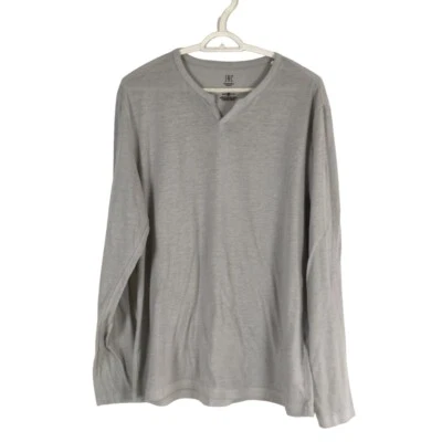 INC International Concepts Long-Sleeve T-Shirt, Men's L, Gray - Image 1 of 4