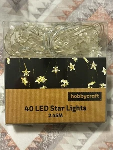 HOBBYCRAFT 40 LED STAR LIGHTS - Picture 1 of 3