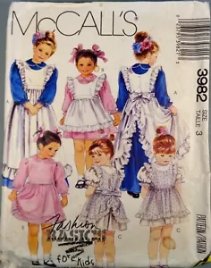 McCall's Muster 3982 Kleinkinder Kleid, Kleid & Trägerhose Größe 3T - Bild 1 von 2