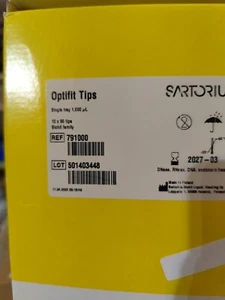 Sartorius Optifit Tip REF 791000 10-1000uL Optifit Tips Case 960 Tips - Bild 1 von 3