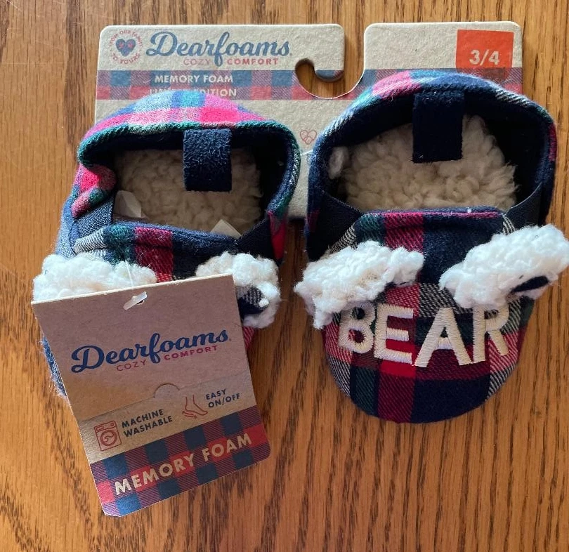 NUEVAS ZAPATILLAS ZUECO BEBÉ OSO BEBÉ NIÑO TALLA 3-4 DF DE DEARFOAMS Foto 1 de 1