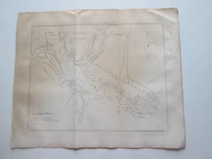 1847 BLUNT'S CHART  "DOBOY SOUND & SAPELLO ISLAND",  9-1/8" wide by 7-1/4" tall. - Picture 1 of 5