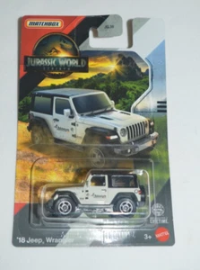 MATCHBOX 2025 JURASSIC WORLD REBIRTH - ' 18 JEEP WRANGLER OFF WHITE AND BLACK - Picture 1 of 4