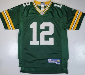 NFL On Field Green Packers Aaron Rodgers Youth Medium 10/12 Reebok Jersey  - Picture 1 of 5