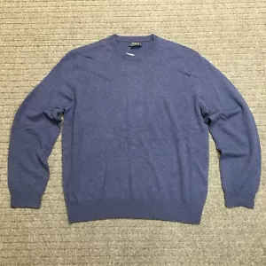 Ralph Lauren Herren Waschbar Rundhals Wollpullover Schieferblau Gr. XL - Bild 1 von 4