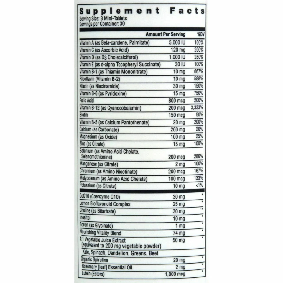 Rainbow Light 11342 50 Plus Mini Tablet Multivitamin 90 Tablets