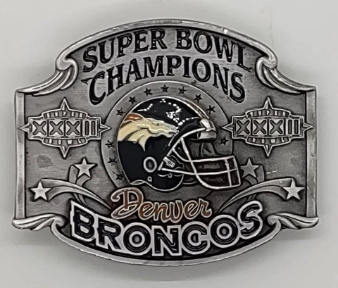 1997 Denver Broncos Championship Belt Buckle Cover