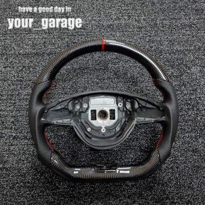 Carbon Fiber Steering Wheel Fits Mercedes-Benz SLC AMG C63 C43 GLC GLE GLS GLA - Image 1 of 4