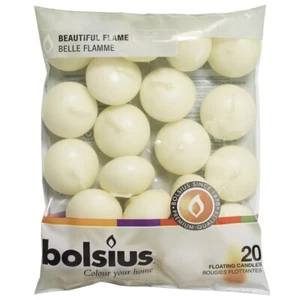Bolsius Schwimmkerzen 20er Beutel elfenbein 45x30 mm ca. 4,5 h Brenndauer - Bild 1 von 1