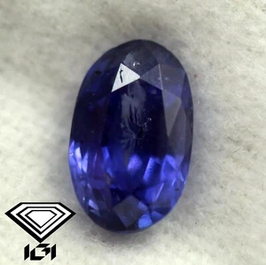 IGI Certified Unheated Natural Blue Sapphire 2.80 Ct Loose Oval Gemstone 9x6 mm - Picture 1 of 10