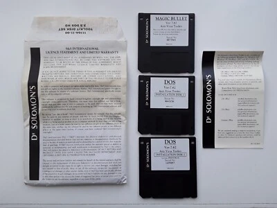 Vintage Dr Solomon's Antivirus Toolkit Ver. 7.62 for DOS - on three Floppy Disks - Image 1 of 2