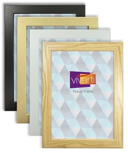 Vivarti Standard Picture Photo Frame Black White Oak Gold Maple A1 A2 A3 A4 - Picture 1 of 46