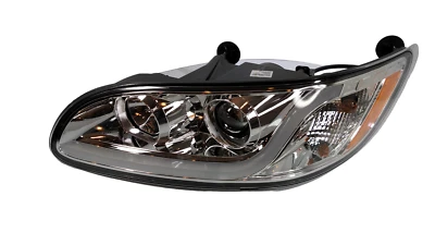 (LH) Chrome Headlight Dual Function LED Running Light Peterbilt 382/384/386/387 - Image 1 of 4