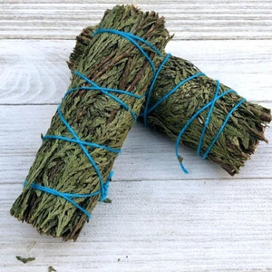 1 palo / varita de mancha de salvia de cedro - eliminación de negatividad de limpieza de la casa - Imagen 1 de 7