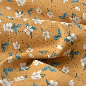 Floral Fabric Print Dress Cloth 55" Wide By The Meter for Quilting Sew Trim Soft - Picture 1 of 13