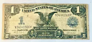 1899 $1 Silver Certificate BLACK EAGLE Teehee & Burke Circulated - Picture 1 of 5