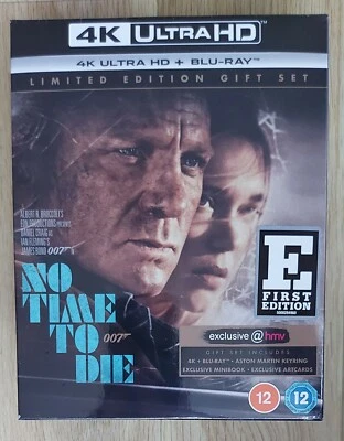 No Time To Die 4K Blu-ray HMV Exclusive First Edition Boxset Sealed James Bond  - Image 1 of 4