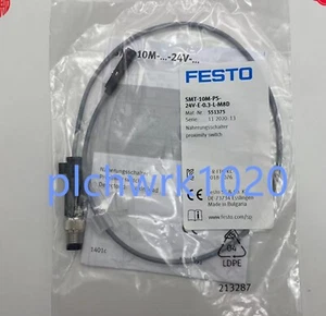 1 PCS NEW IN BOX FESTO proximity switch SMT-10M-PS-24V-E-0.3-L-M8D 551375 - Picture 1 of 4