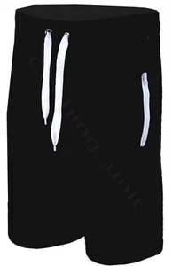 Einfache Herren Fitnessstudio Fleece Joggershorts elastische Taille Laufreißverschluss Taschen S-5XL - Bild 1 von 9
