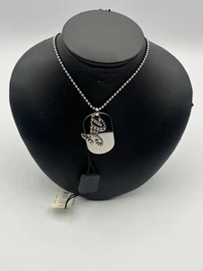 COLLANA DOLCE & GABBANA DJ0703 DA DONNA CON CIONDOLO E PIASTRINA E ZIRCONI - Foto 1 di 3