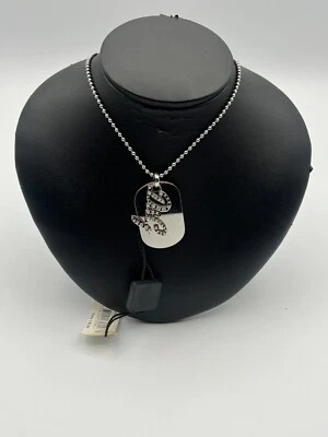 COLLANA DOLCE & GABBANA DJ0703 DA DONNA CON CIONDOLO E PIASTRINA E ZIRCONI  - Immagine 1 di 3